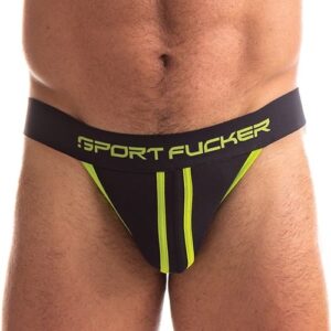 Sport Fucker Jersey Jock - XXL Black/Green