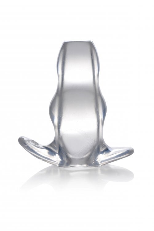 Master series clear view hollow anal plug medium